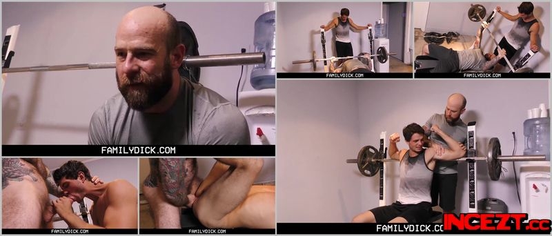 Older tattooed muscle Daddy coaches virgin Step Son on thick cock [2020, FamilyDick, Bareback, Role Play, Blowjob, 720p]