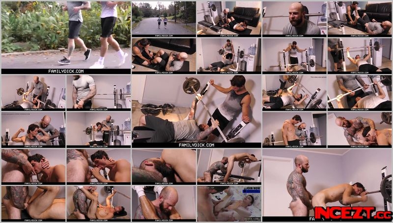 Older tattooed muscle Daddy coaches virgin Step Son on thick cock [2020, FamilyDick, Bareback, Role Play, Blowjob, 720p]