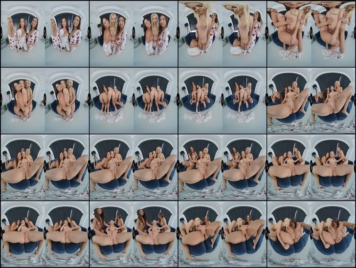 Ariana Van X , Kylie Green, Lika Star (Pajamas Party) [2021, VirtualTaboo, Masturbation, Small tits, 7K, 3630p]