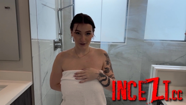 Jade Hutchison - Spying on My Huge Natural Tits Step Sister While Shes Taking a Shower