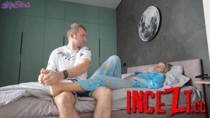 Letty Black - Stepmom Seduces Her Stepson With Her Feet And Rides Him Hard